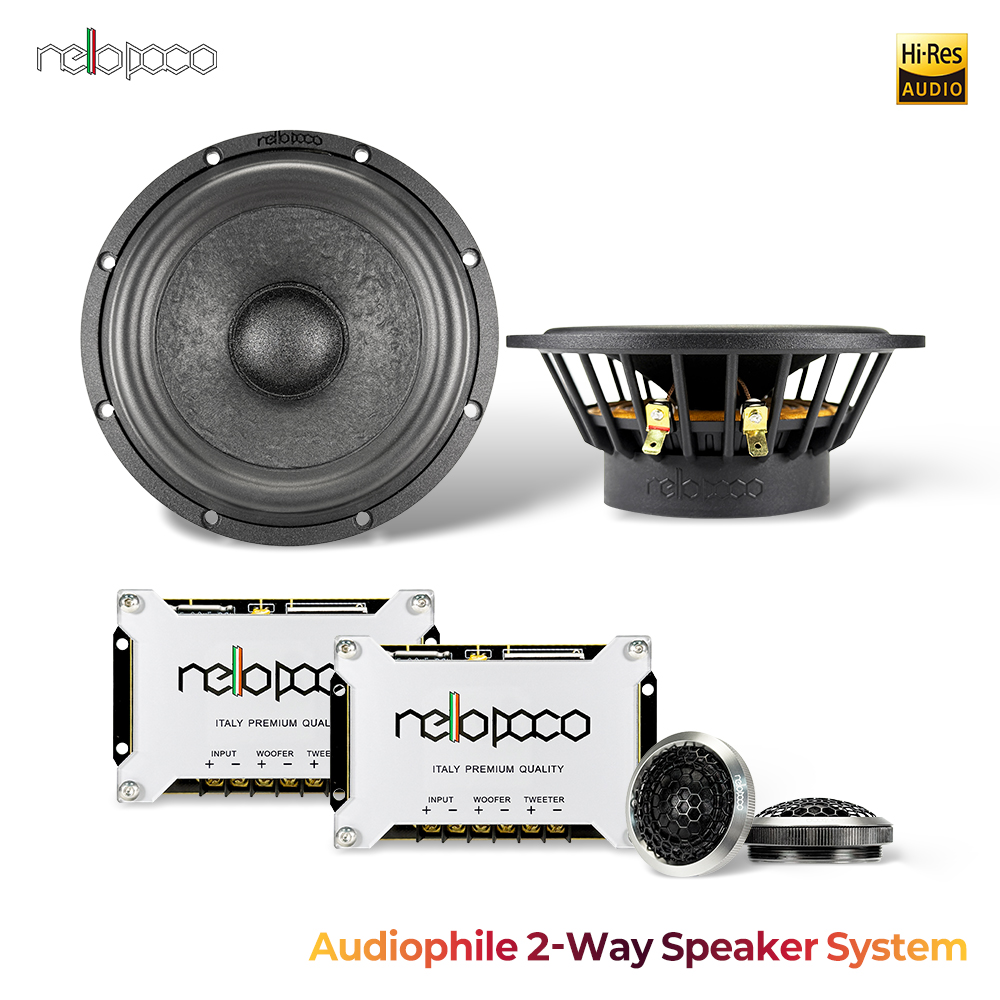 Car Audio Component Speaker 6.5 - System głośnikowy samochodowy 2-drożny, głośniki komponentowe