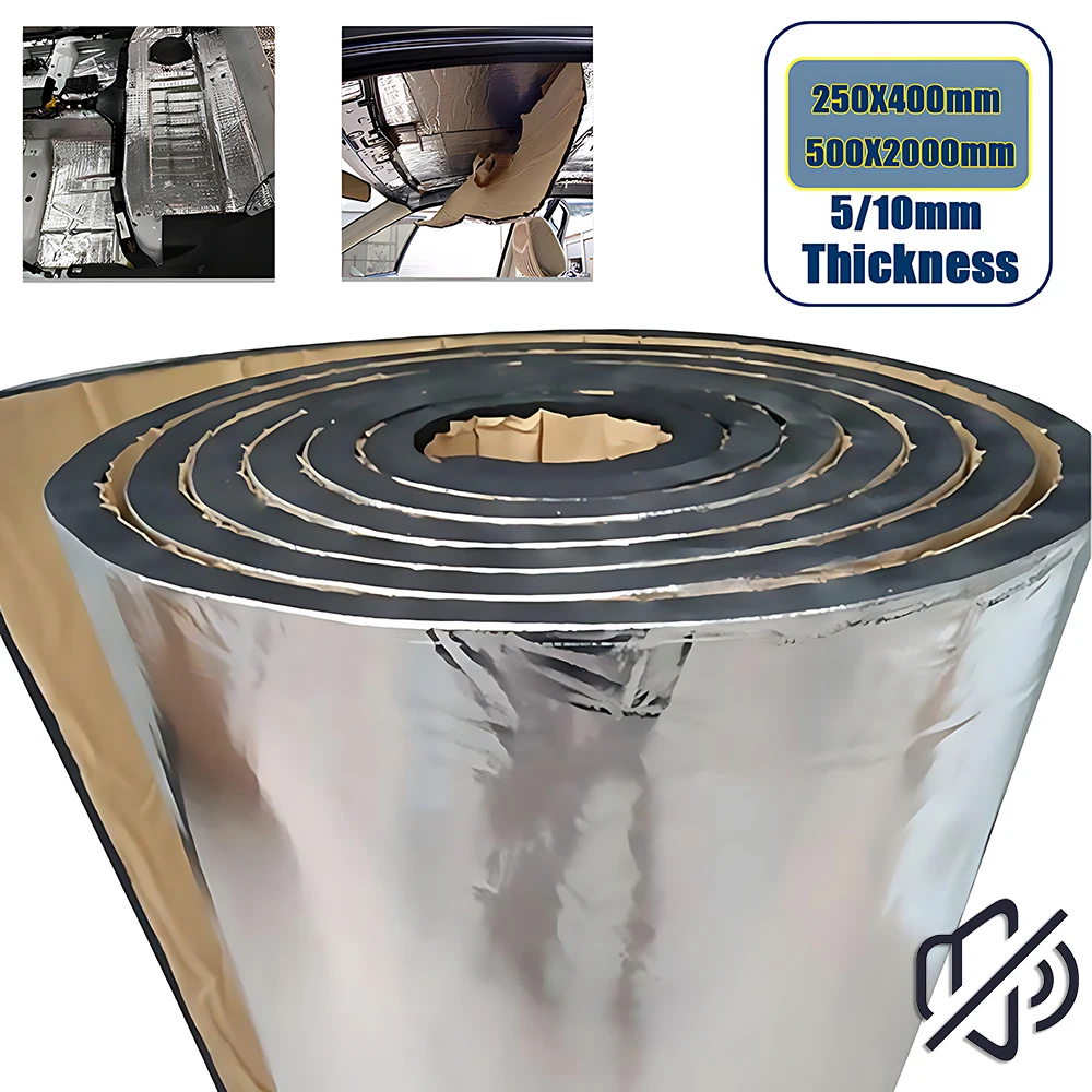 Car Audio Sound Deadening Mat - 2000*500/250*400mm 5/10mm mata dźwiękochłonna samochodu tłumienie