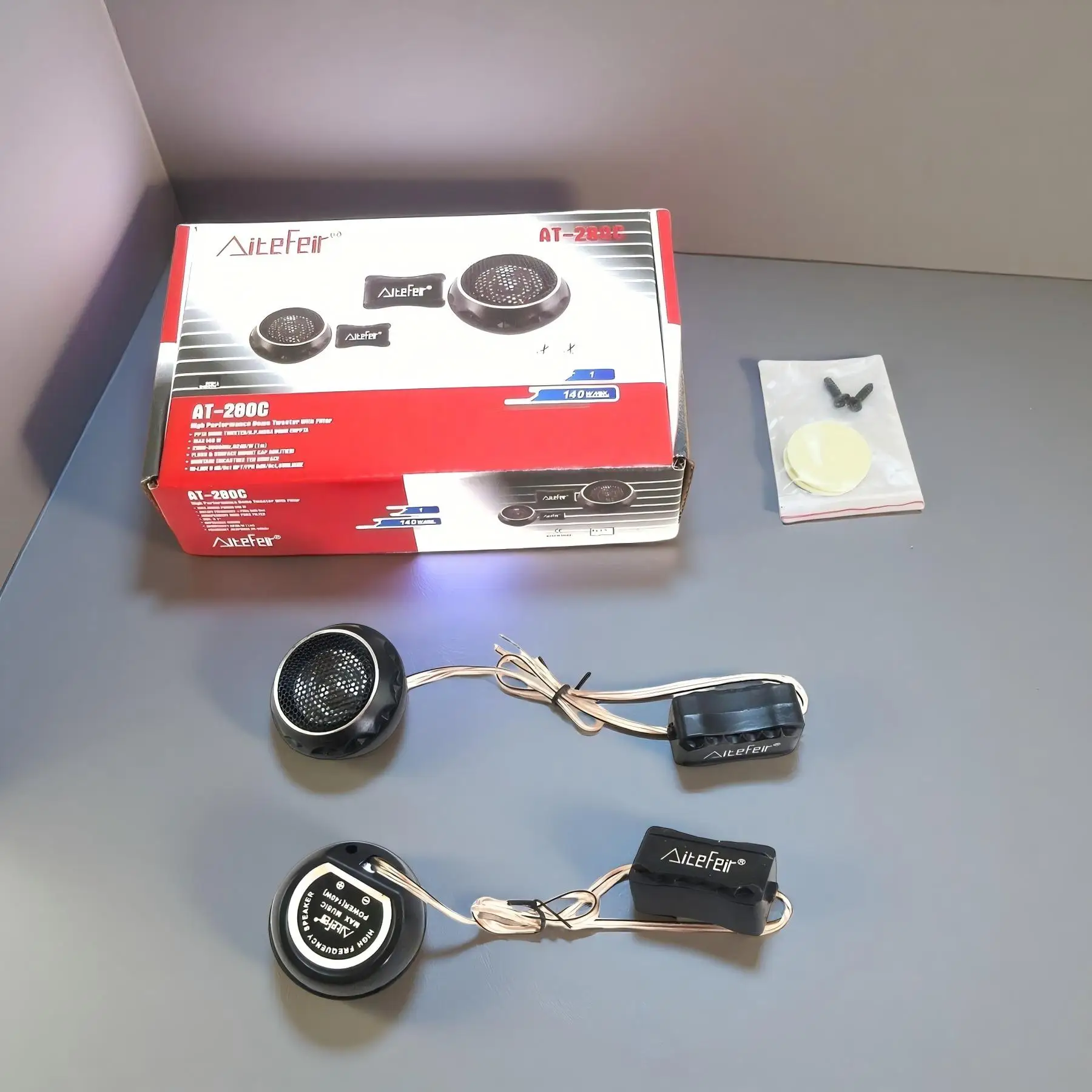 Car Audio Tweeter Silk Dome - 2 szt. Głośniki wysokotonowe samochodowe 280W