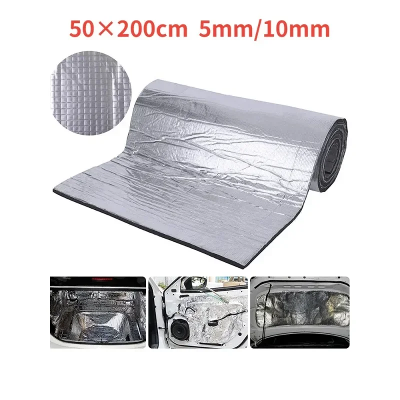 Car Audio Sound Deadening Mat - Ognioodporna mata termoakustyczna 200x50cm, akustyczna mata