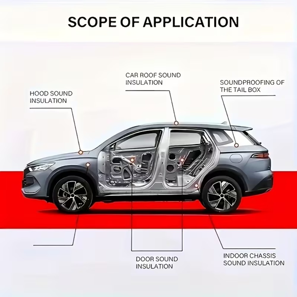 50 sztuk - Zestaw ekonomiczny  – Car Audio Sound Deadening Mat recenzja i cena
