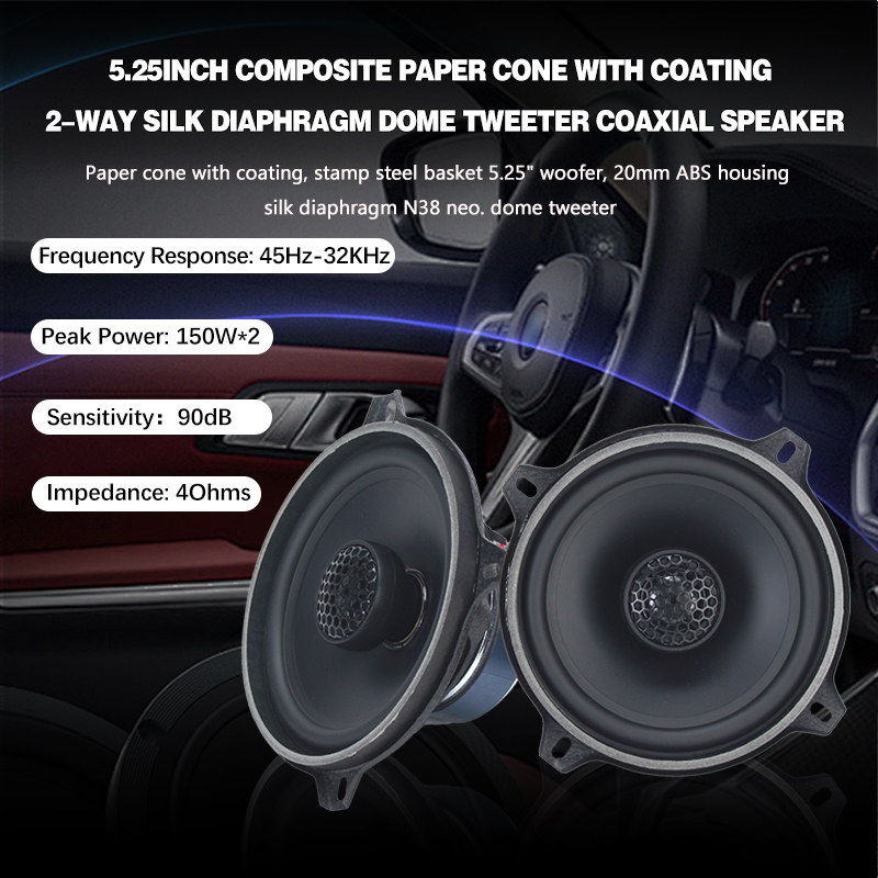 Moc nominalna 50W*2, 5,25-calo – Car Audio Tweeter Silk Dome recenzja i cena