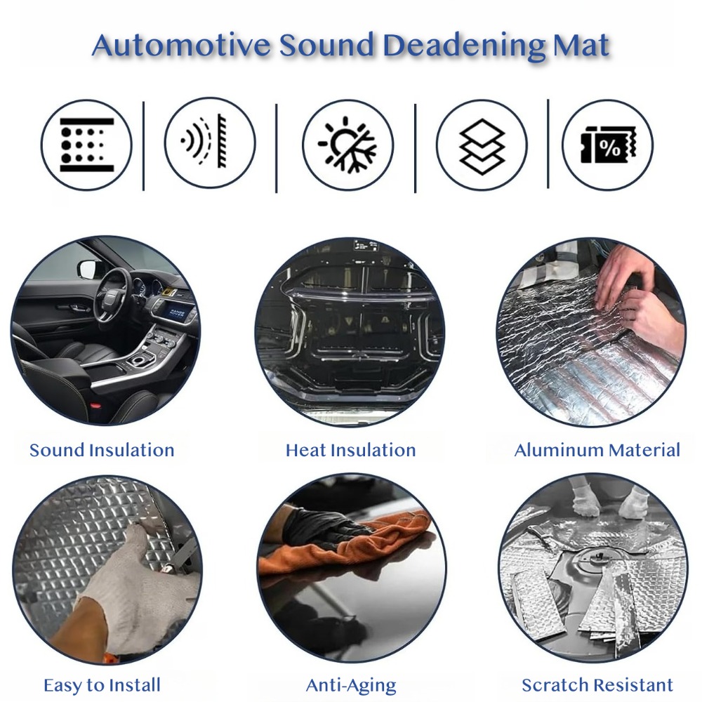 10 SZTUK Mata wygłuszająca do  – Car Audio Sound Deadening Mat recenzja i cena