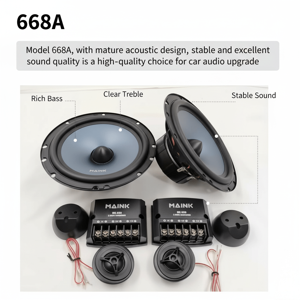 1 para 6,5-calowych głośników  – Car Audio Component Speaker 6.5 recenzja i cena