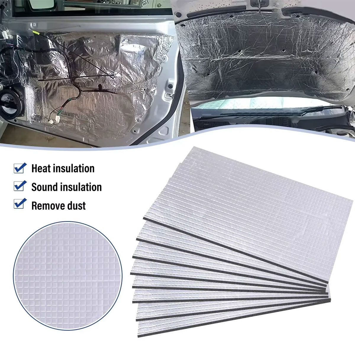 10 szt. Mata wygłuszająca i te – Car Audio Sound Deadening Mat recenzja i cena